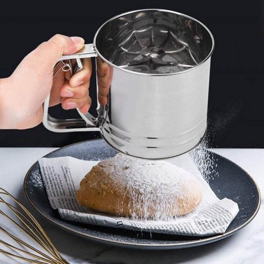Stainless Steel Handheld Flour Sifter Cup