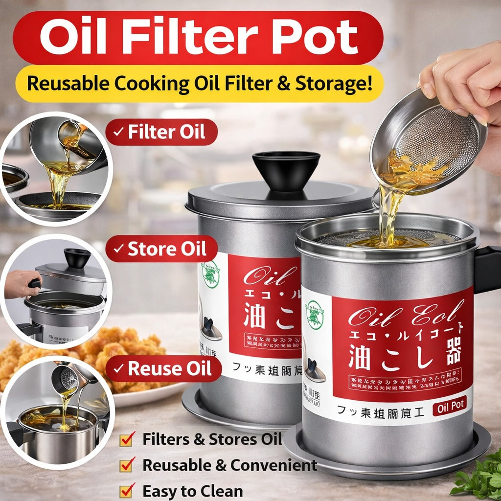 Oil Strainer Pot(1.4 Liter)
