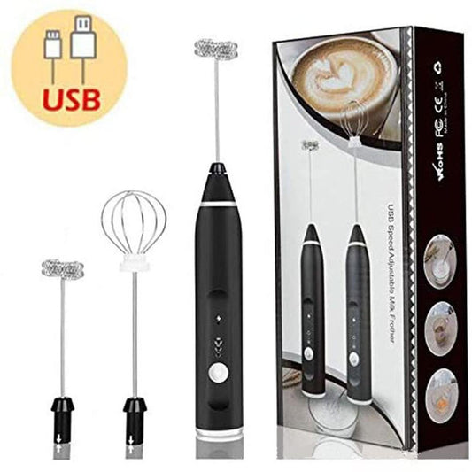 2-in-1 Rechargeable Coffee Beater & Electric Milk Frother