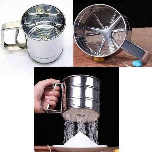 Stainless Steel Handheld Flour Sifter Cup