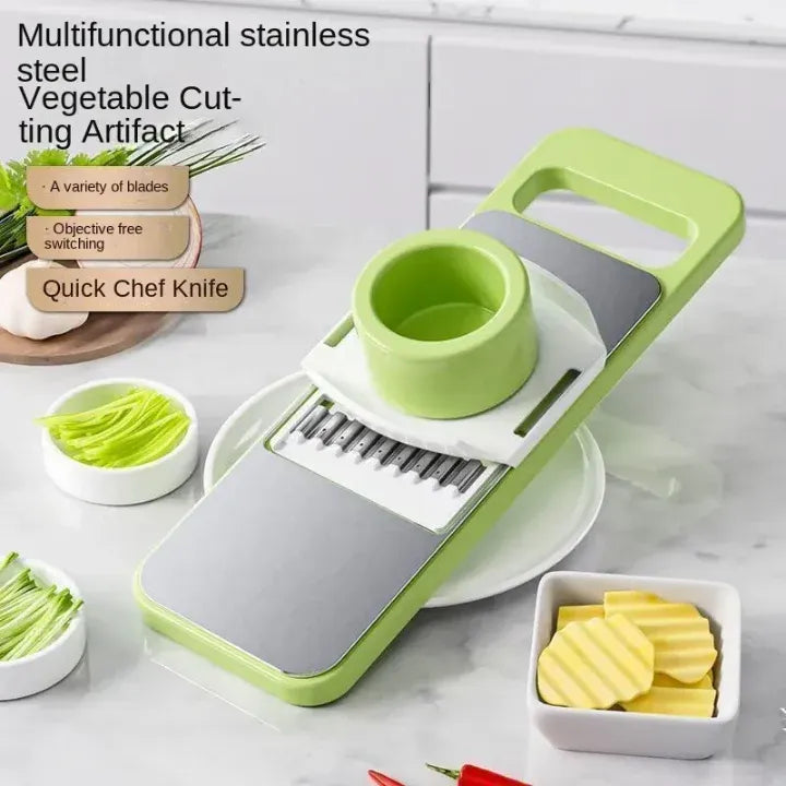 5-in-1 Multi-Functional Vegetable Slicer & Grater – Adjustable Mandoline Cutter