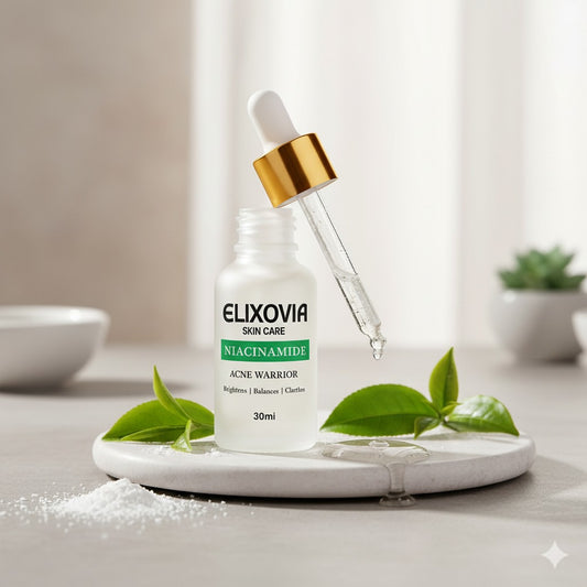Elixovia Niacinamide Plus Acne Warrior Serum – Brighten, Balance & Clarify (30ml)